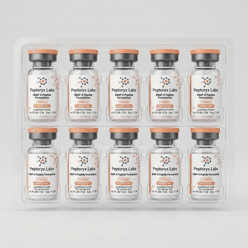 plastic insert tray for peptide vials D2C subscription box